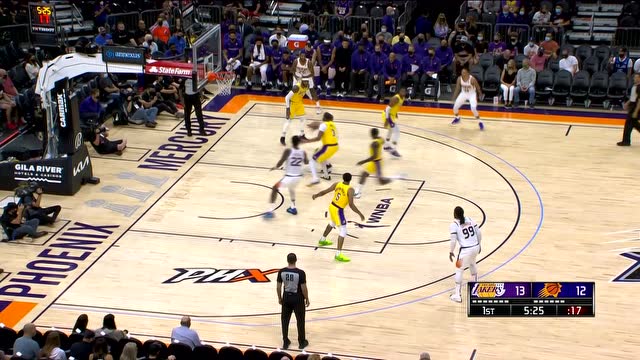 【2021年10月07日 湖人vs太阳集锦】跟着炮哥走吃喝全都有 保罗助飞艾顿空接暴扣