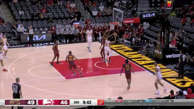 【2021年10月07日 骑士vs老鹰集锦】NBA季前赛：骑士vs老鹰第3节中文解说回放