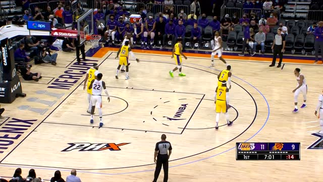 【2021年10月07日 湖人vs太阳集锦】防到脸上也能进 保罗撤步三分一箭穿心