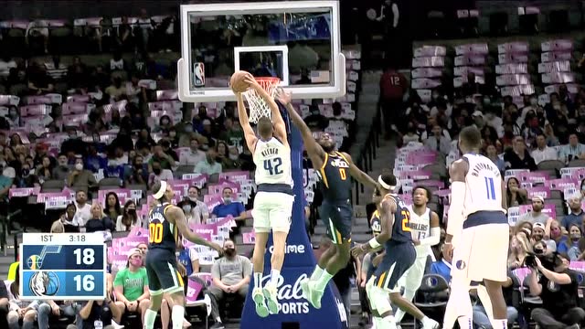 【2021年10月07日 爵士vs独行侠集锦】考利斯坦遮天大帽敲山震虎 克勒贝尔直捣黄龙肆虐篮下