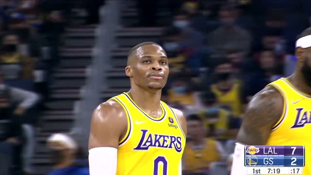 【2021年10月09日】NBA季前赛：湖人vs勇士 第1节英文解说回放