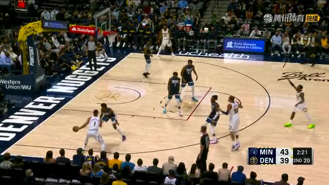 【2021年10月09日 森林狼vs掘金集锦】小迈克尔波特高效砍下16+4+6 难阻掘金失利