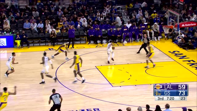 【2021年10月09日 湖人vs勇士集锦】得分王的感觉回来了 库里骑马射箭抛投得手