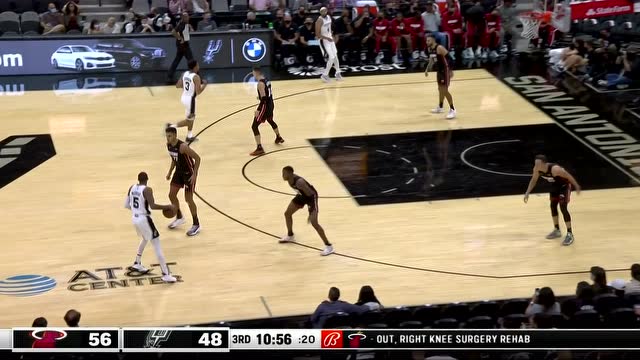 【2021年10月09日 热火vs马刺集锦】一往无前虎山行 怀特小打大潇洒高抛