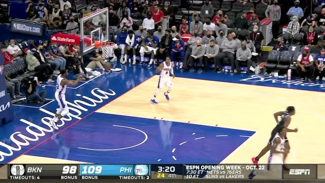 【2021年10月12日 篮网vs76人集锦】你还有这手？杰文卡特大秀操作有阿杜神韵