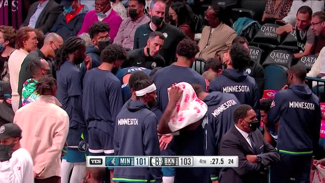 【2021年10月15日】森林狼vs篮网第4节中文解说回放