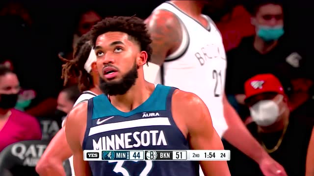 【2021年10月15日】森林狼vs篮网第2节中文解说回放