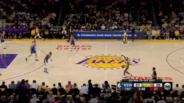 【2021年10月20日 勇士vs湖人集锦】老一哥油箱里还有油！伊戈达拉接库里妙传底角三分命中