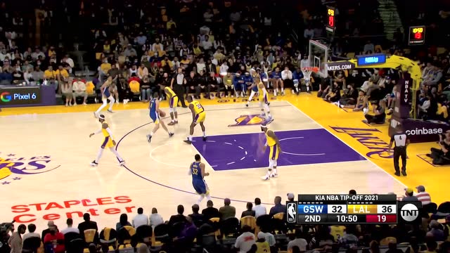 【2021年10月20日 勇士vs湖人集锦】这茶真香！普尔单骑闯关抛投命中还造成犯规