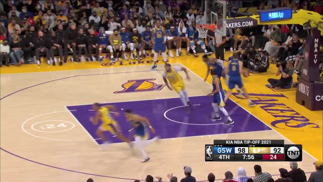 【2021年10月20日】勇士vs湖人第4节原声解说回放