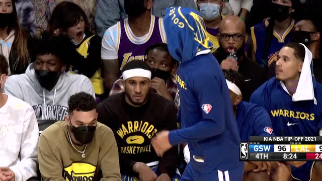 【2021年10月20日】勇士vs湖人第4节中文解说回放