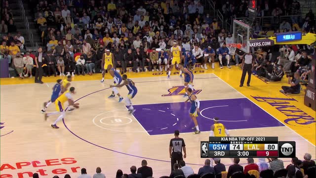 【2021年10月20日】勇士vs湖人第3节原声解说回放