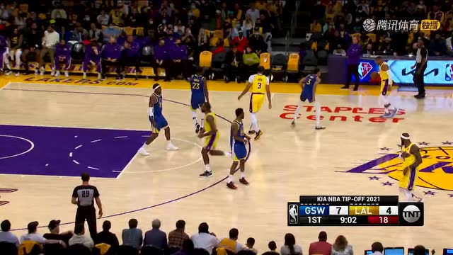 【2021年10月20日 勇士vs湖人集锦】这不就来了！库里三分线迎射贝兹莫尔干脆利落