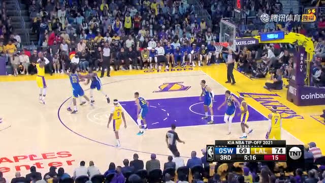 【2021年10月20日 勇士vs湖人集锦】勇士121-114湖人 詹眉合砍67分库里三双勇士赢得开门红