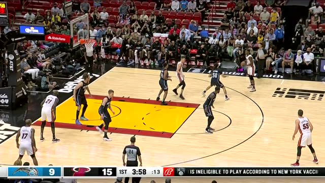 【2021年10月26日】魔术vs热火第1节中文解说回放