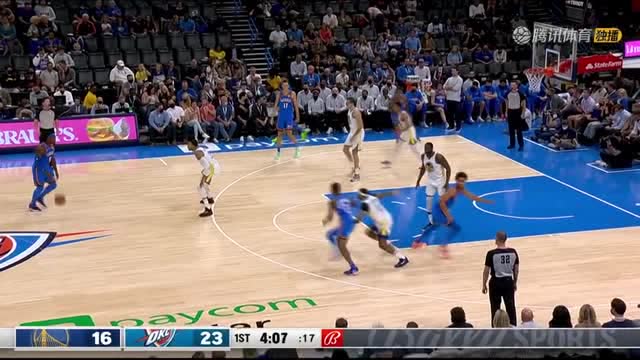 【2021年10月27日 勇士vs雷霆集锦】这防守形同虚设 多尔特长驱直入双手暴扣