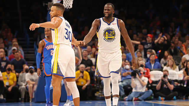 【2021年10月27日 勇士vs雷霆集锦】勇士队集锦：3人得分20＋客场逆转雷霆喜提四连胜