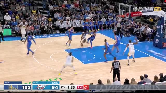 【2021年10月27日 勇士vs雷霆集锦】今天不养生了！维金斯怼飞防守球员抛投命中