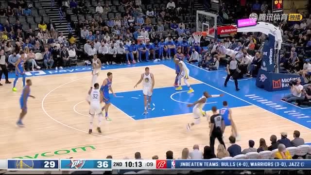 【2021年10月27日 勇士vs雷霆集锦】勇士106-98雷霆 亚历山大空砍30分库里23+6率队4连胜