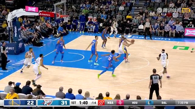 【2021年10月27日 勇士vs雷霆集锦】拒绝掉以轻心！库里外线予取予求急停三分没完再送3+1连拿7分