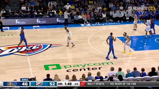【2021年10月27日 勇士vs雷霆集锦】巧妙配合！亚历山大虚晃一枪助飞多尔特空切暴扣