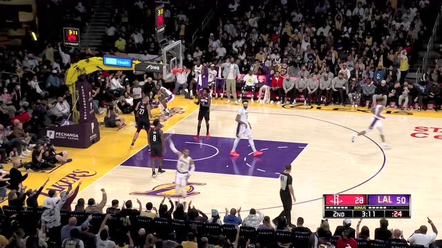 【2021年11月01日 火箭vs湖人集锦】湖人反击无懈可击 威斯布鲁克空位三分穿网而过