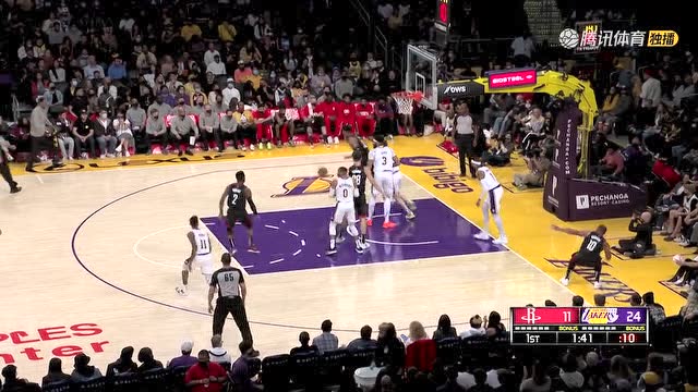 【2021年11月01日 火箭vs湖人集锦】目标锁定！甜瓜追身钉板血帽扇倒戈登不留情面