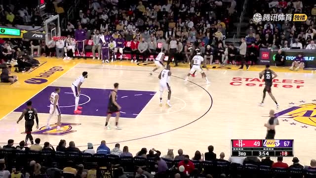 【2021年11月01日 火箭vs湖人集锦】教科书般单打！浓眉标志性转身抛投命中