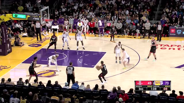 【2021年11月01日 火箭vs湖人集锦】波特格林你俩好好看好好学 戈登稳健三分洞穿网窝