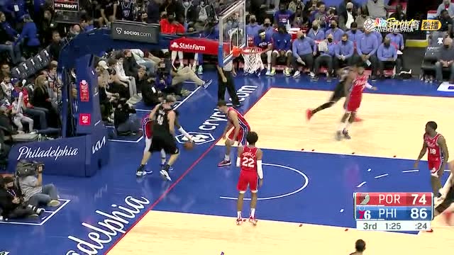 【2021年11月02日 开拓者vs76人集锦】让你看看什么是真大腿 CJ无视防守连得5分