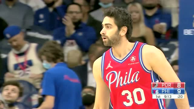 【2021年11月02日 开拓者vs76人集锦】塞斯库里眼疾手快送妙传 科尔克马兹接球上篮一气呵成