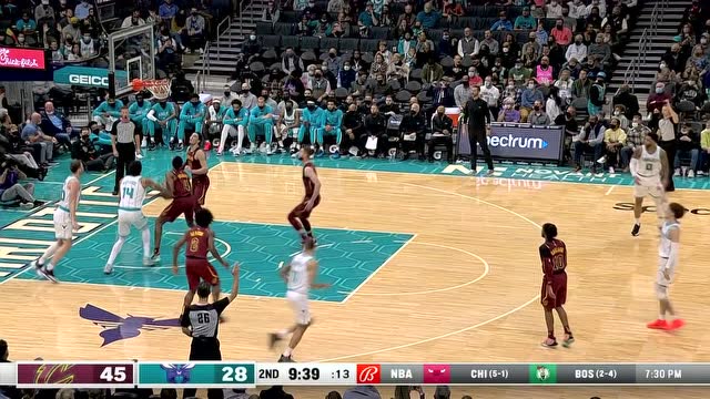 【2021年11月02日 骑士vs黄蜂集锦】就是这么优秀！布里奇斯递手鲍尔三分线一击即中