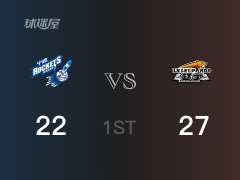 CBA常规赛：首节结束，辽宁以27-22领先宁波，朱荣振9+3