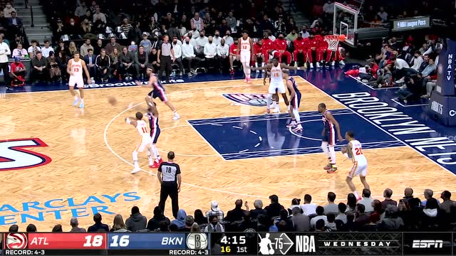 【2021年11月04日 老鹰vs篮网集锦】双星连线！哈登人缝穿梭助攻杜兰特急停跳投稳稳命中