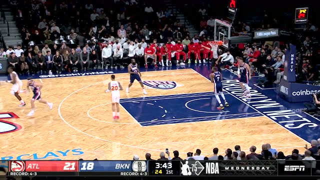 【2021年11月04日】老鹰vs篮网第1节中文解说回放