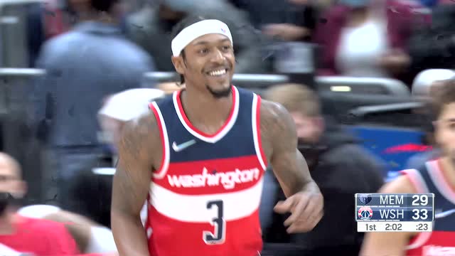 【2021年11月06日 灰熊vs奇才集锦】灰熊87-115奇才 华盛顿人多点开花七人得分上双