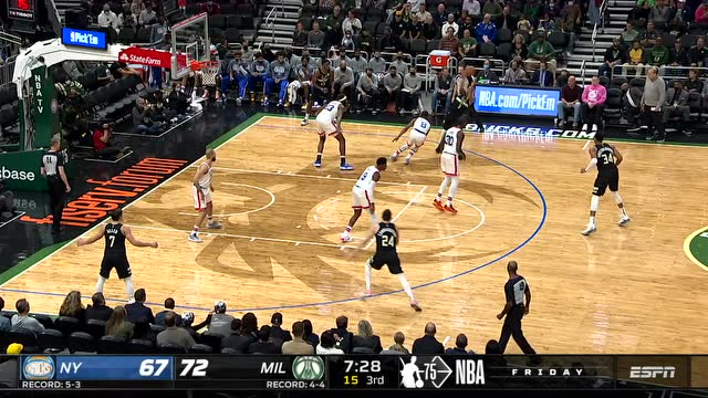 【2021年11月06日 尼克斯vs雄鹿集锦】尼克斯113-98雄鹿 罗斯兰德尔合砍55分尼克斯逆转击败雄鹿