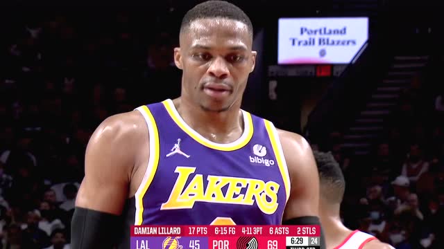 【2021年11月07日】湖人vs开拓者 第3节中文解说回放