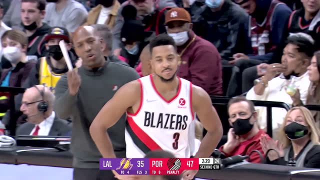 【2021年11月07日】湖人vs开拓者中文解说全场回放