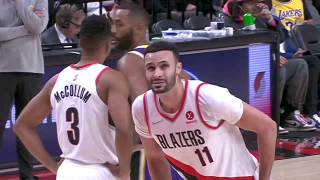 【2021年11月07日】湖人vs开拓者 第1节中文解说回放