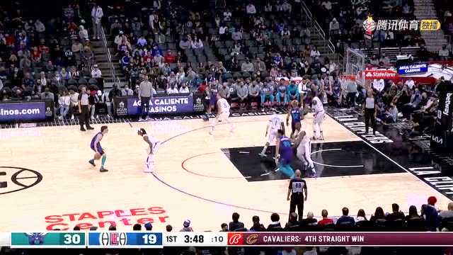 【2021年11月08日 黄蜂vs快船集锦】拉梅洛·鲍尔在第一节比赛中独得 13 分 vs. 洛杉矶快船