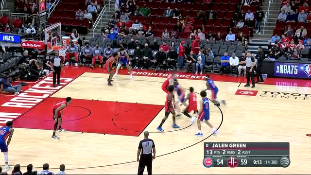 【2021年11月11日 活塞vs火箭集锦】这球太难了 格兰特突破强上泰斯