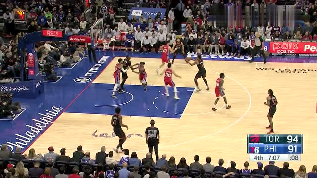 【2021年11月12日】猛龙vs费城第4节英文原声回放