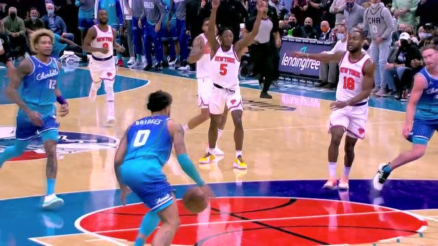 【2021年11月13日 尼克斯vs黄蜂集锦】你方唱罢我登场 布里奇斯单臂大风车炸筐秀翻全场