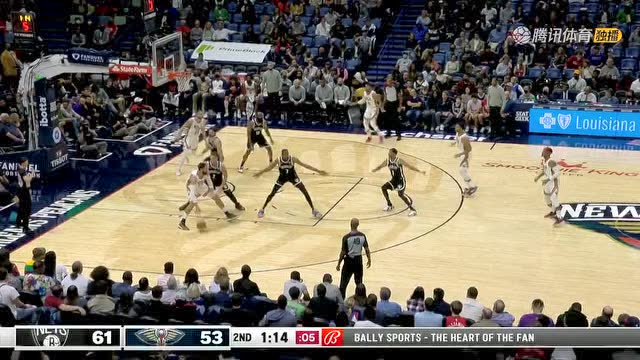 【2021年11月13日 篮网vs鹈鹕集锦】杜兰特翻身中距离稳稳命中 坦普尔张手三分迎射哈登