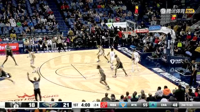 【2021年11月13日 篮网vs鹈鹕集锦】轻松收货第5记三分 哈里斯张手三分百发百中