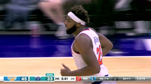 【2021年11月13日 尼克斯vs黄蜂集锦】沃克外线发牌送助攻 罗宾逊独战双雄内线建功