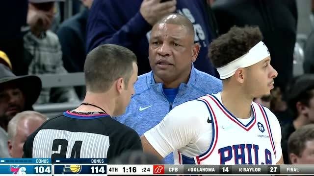 【2021年11月14日】76人vs步行者第4节英文原声回放