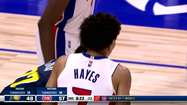 【2021年11月18日 步行者vs活塞集锦】徒手摊鸡蛋的手感 勒维尔里突外投连得7分