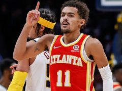 特雷-杨本赛季7次拿下得分助攻两双，联盟最多